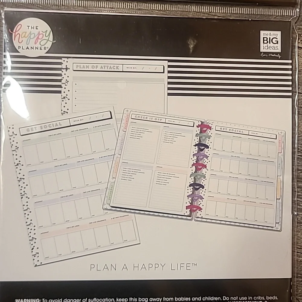 The Happy Planner Get Social Filler Paper